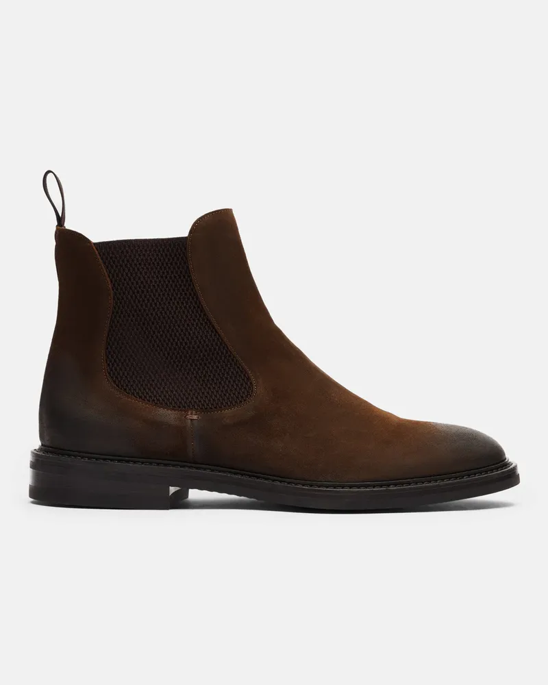 Scarosso Hunter Brown - Mann Chelsea Boots Braun - Veloursleder Braun