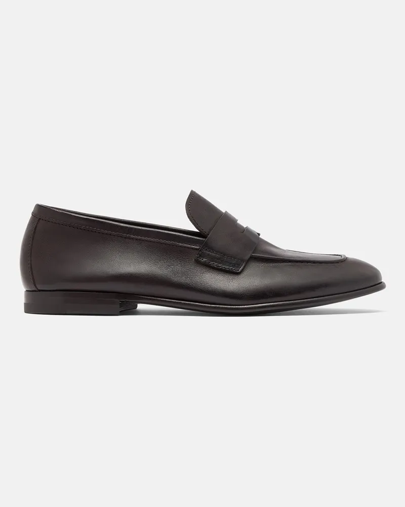 Scarosso Gregory Dunkelbraun - Mann Loafers Dunkelbraun - Kalbsleder Dunkelbraun
