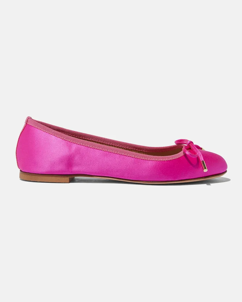 Scarosso Carla Fucsia Seta - Frau Ballerinas Pink - Seide Pink