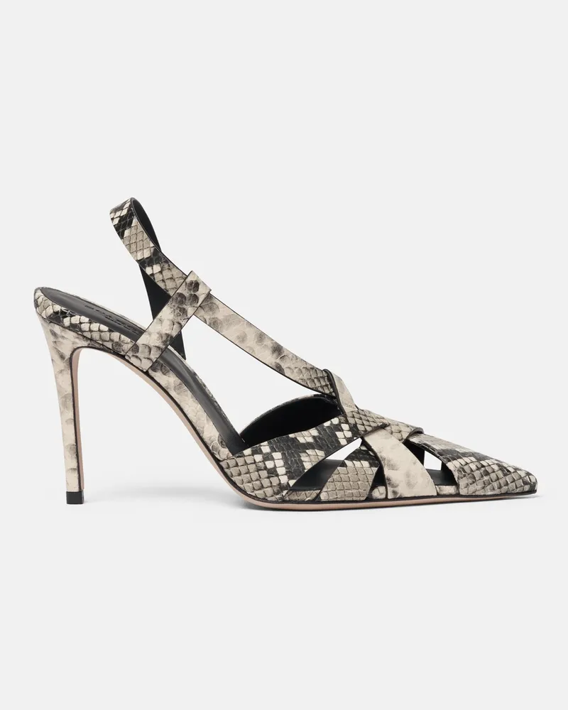 Scarosso Athena Python - Frau High Heels Grau - Kalbsleder Pythonprint Grau