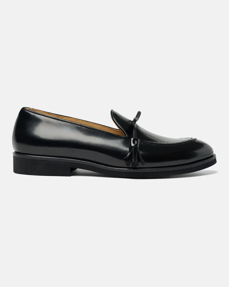 Scarosso Madison Black Bright - Frau Loafers Schwarz - Kalbsleder Schwarz
