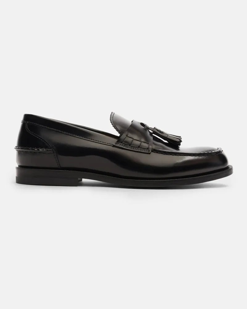 Scarosso Ralphine Black Bright - Frau Loafers Schwarz - Poliertes Kalbseder Schwarz