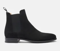 Giancarlo Nero Scamosciato - Mann Chelsea Boots Schwarz - Veloursleder