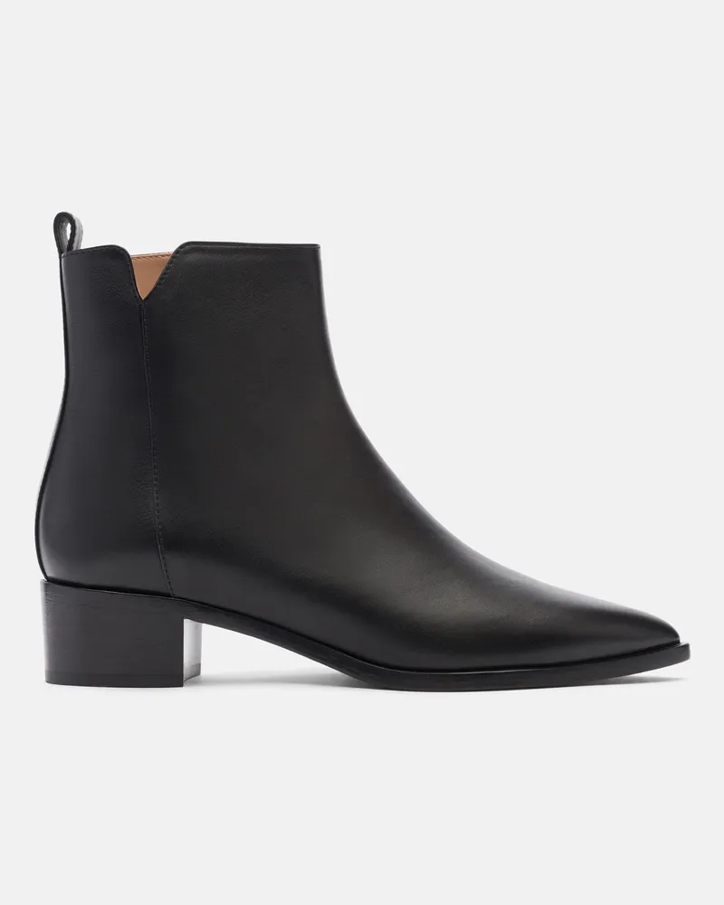 Scarosso Alba Nera - Frau Boots Schwarz - Kalbsleder Schwarz
