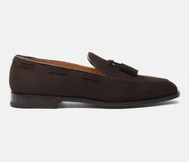 Duccio Ebano Scamosciato Leggero - Mann Loafers Dunkelbraun - Veloursleder