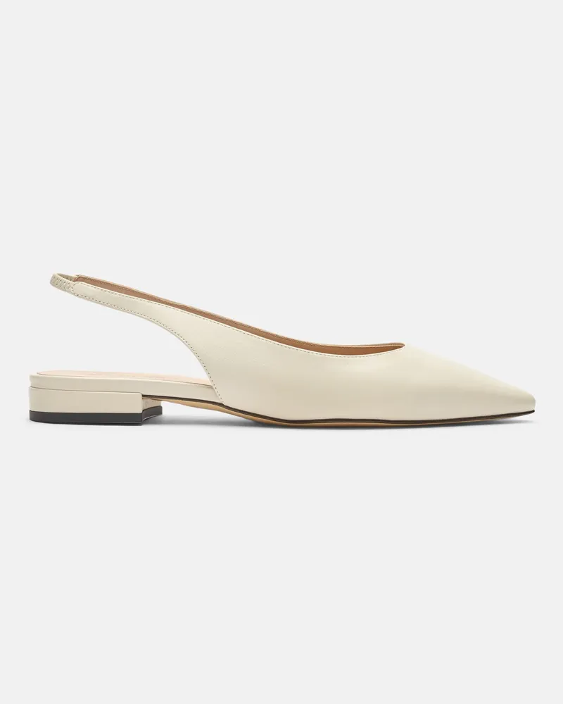 Scarosso Viviana Crema - Frau Ballerinas Creme - Kalbsleder Creme