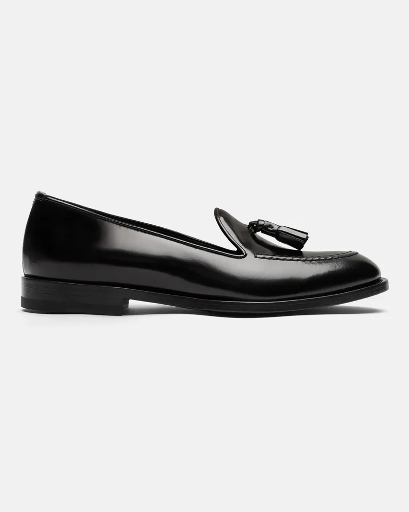 Scarosso Sienna Black Bright - Frau Loafers Schwarz - Kalbsleder Schwarz