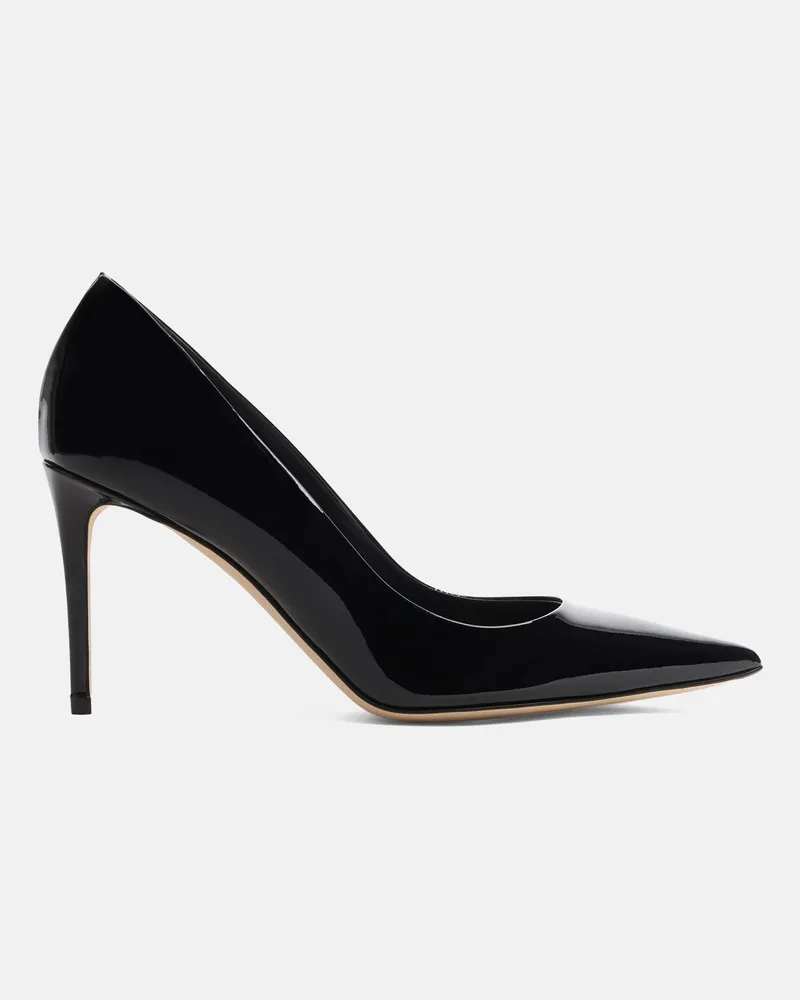 Scarosso Gigi Black Patent - Frau High Heels Schwarz - Lackleder Schwarz