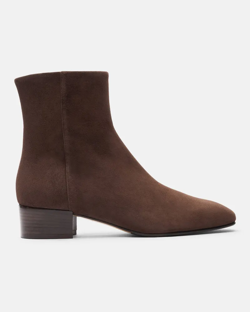 Scarosso Ambra Marrone Scamosciata - Frau Boots Braun - Veloursleder Braun