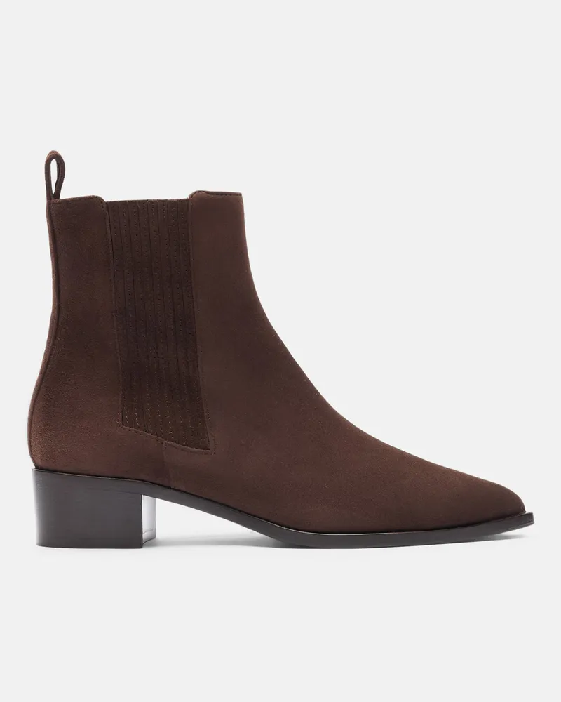 Scarosso Olivia Marrone Scamosciata - Frau Chelsea Boots Braun - Veloursleder Braun