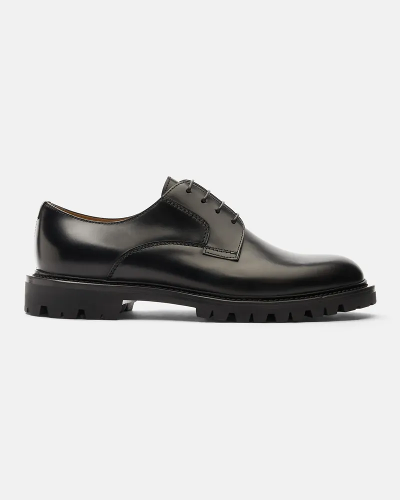 Scarosso Wooster Iii Black - Mann Derbies Schwarz - Gebürstetes Kalbsleder Schwarz