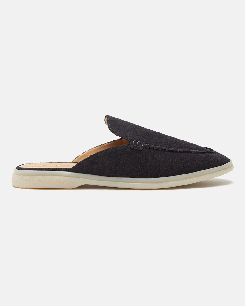 Scarosso Lucrezio Blau Veloursleder - Mann Mules Blau - Veloursleder Blau