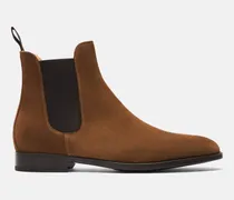 Giacomo Tabacco Scamosciato - Mann Chelsea Boots Tabakbraun - Veloursleder