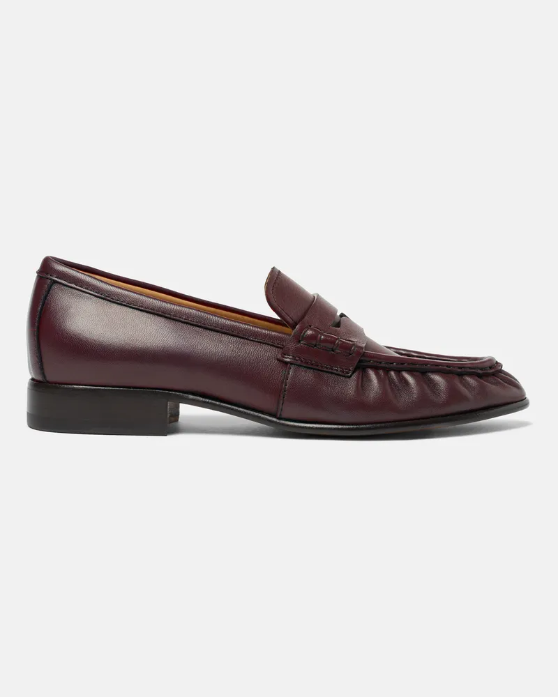 Scarosso Mar Burgundy - Frau Loafers Burgunderrot - Kalbsleder Burgunderrot