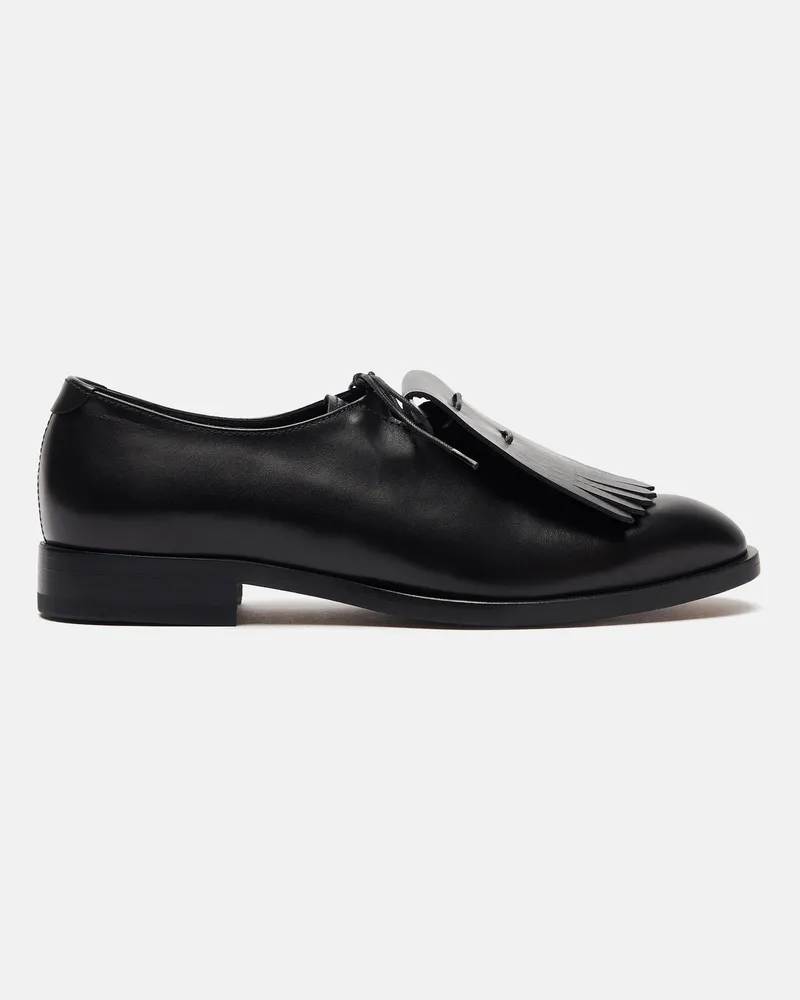 Scarosso Ester Schwarz - Frau Oxford Schuhe Schwarz - Kalbsleder Schwarz