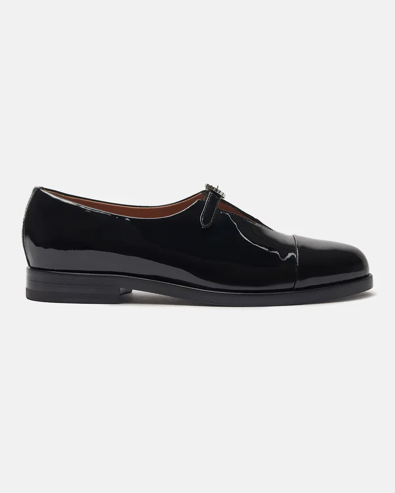 Scarosso Vittoria Schwarz Lackleder - Frau Monk Schuhe Schwarz - Lackleder Schwarz