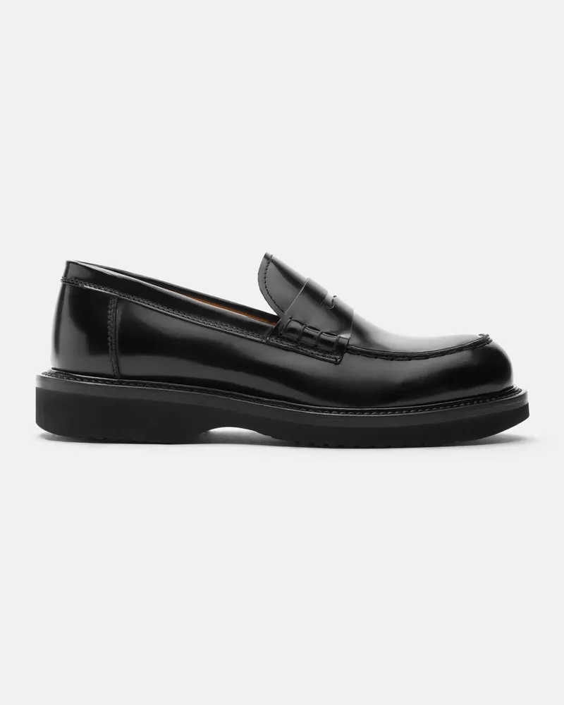Scarosso Michelle Black Bright - Frau Loafers Schwarz - Gebürstetes Kalbsleder Schwarz