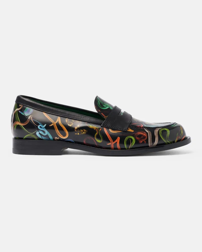 Scarosso Snakes Storm For Her - Frau Loafers Snakes Storm Schwarz - Kalbsleder Snakes