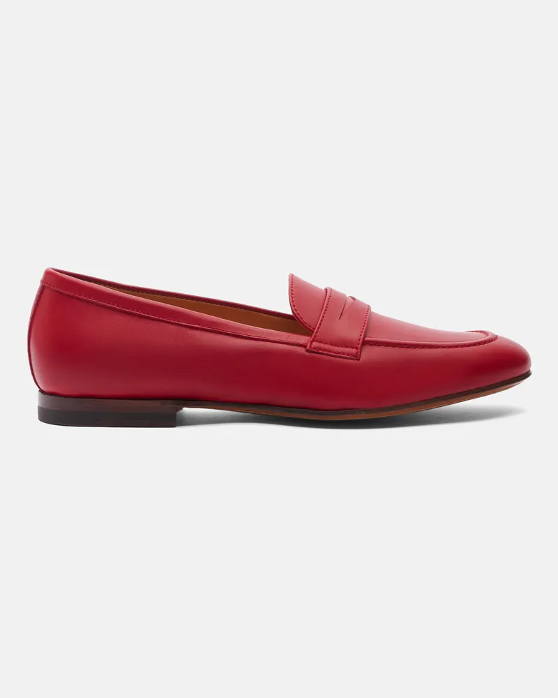 Scarosso Valeria Rossa - Mann Loafers Rot - Kalbsleder Rot