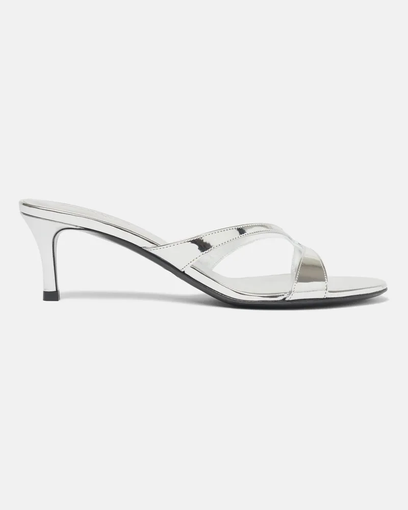 Scarosso Pauli Silver - Frau Sandalen Silber – Kalbsleder Silber
