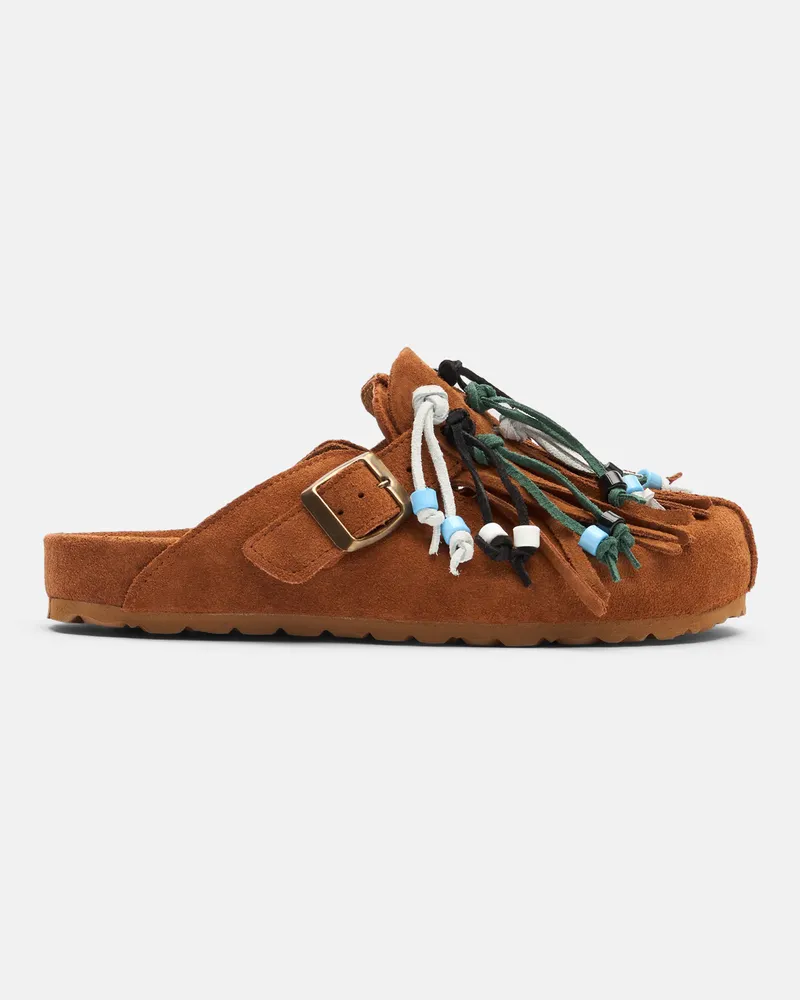 Scarosso Gea Desert - Frau Mules Hellbraun - Veloursleder Hellbraun