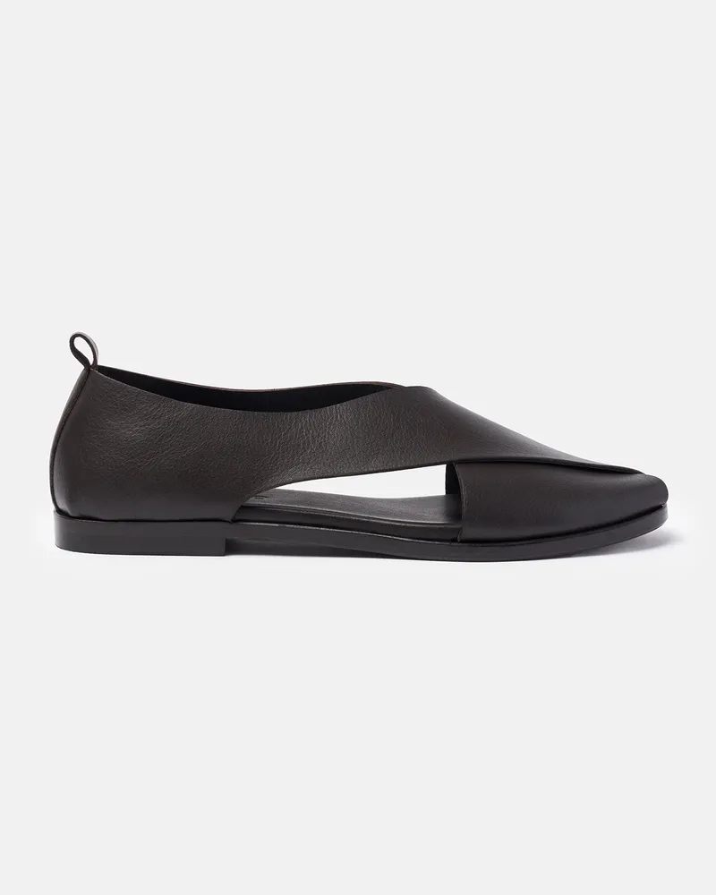 Scarosso Eros Dark Brown - Mann Sandalen Dunkelbraun - Kalbsleder Dunkelbraun