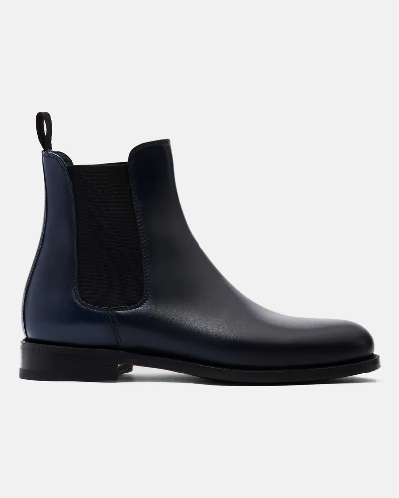 Scarosso Elena Blu - Frau Chelsea Boots Blau - Kalbsleder Blau
