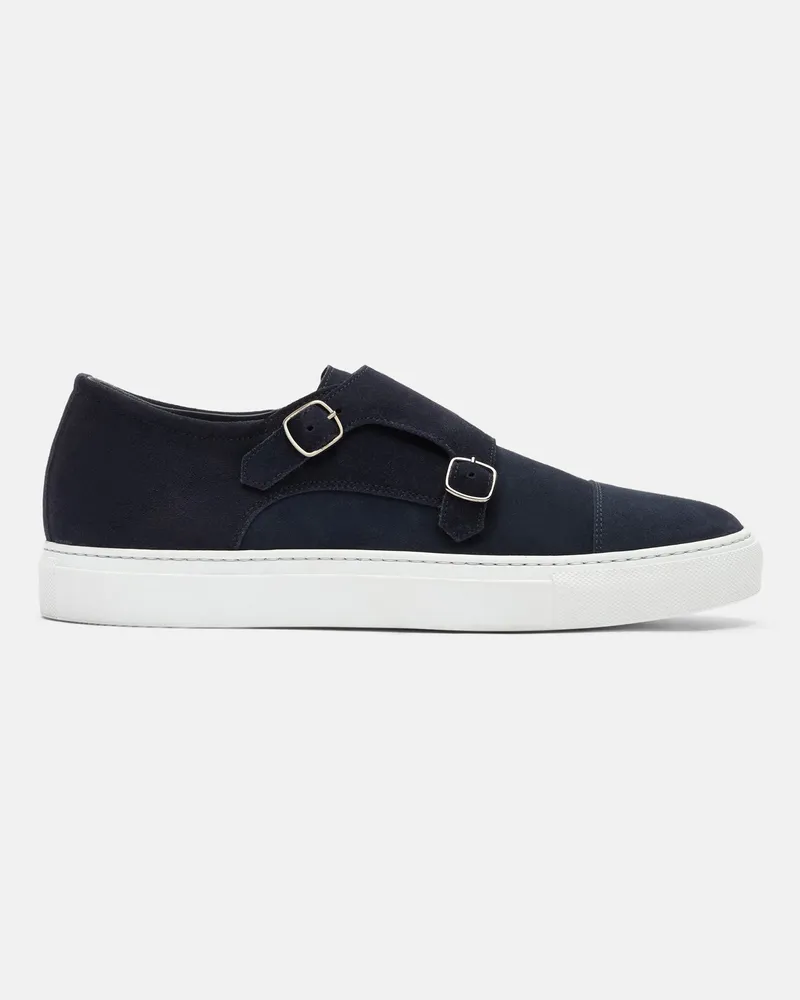 Scarosso Fabio Blu Scamosciato - Mann Sneakers Blau - Veloursleder Blau