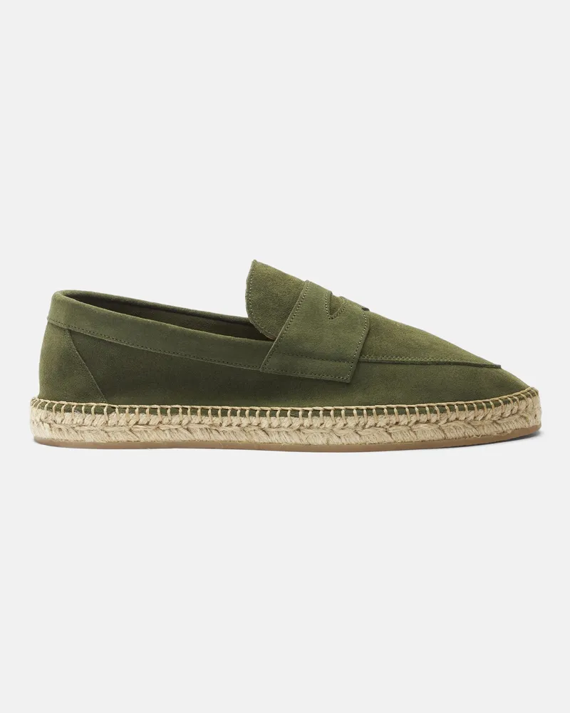Scarosso Diego Grün Veloursleder - Mann Espadrilles Grün - Veloursleder Grün