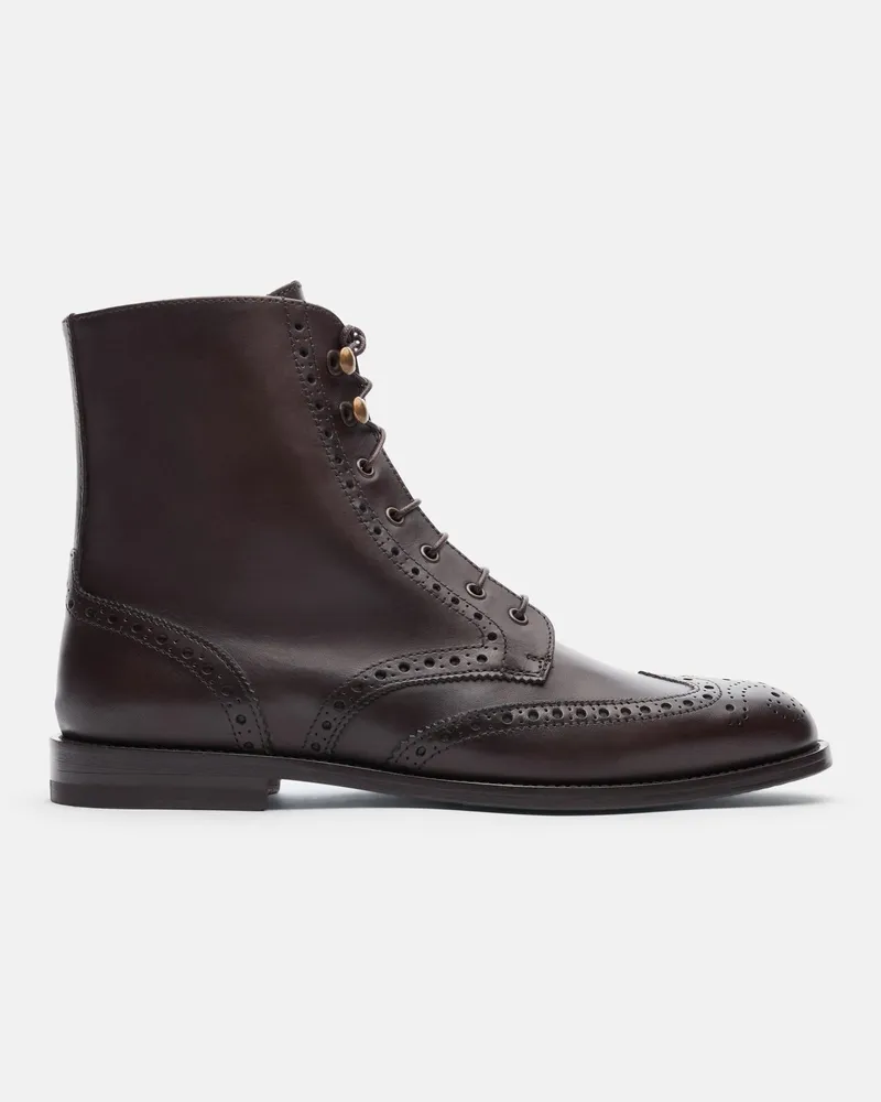 Scarosso Stefania Marrone - Frau Boots Braun - Kalbsleder Braun