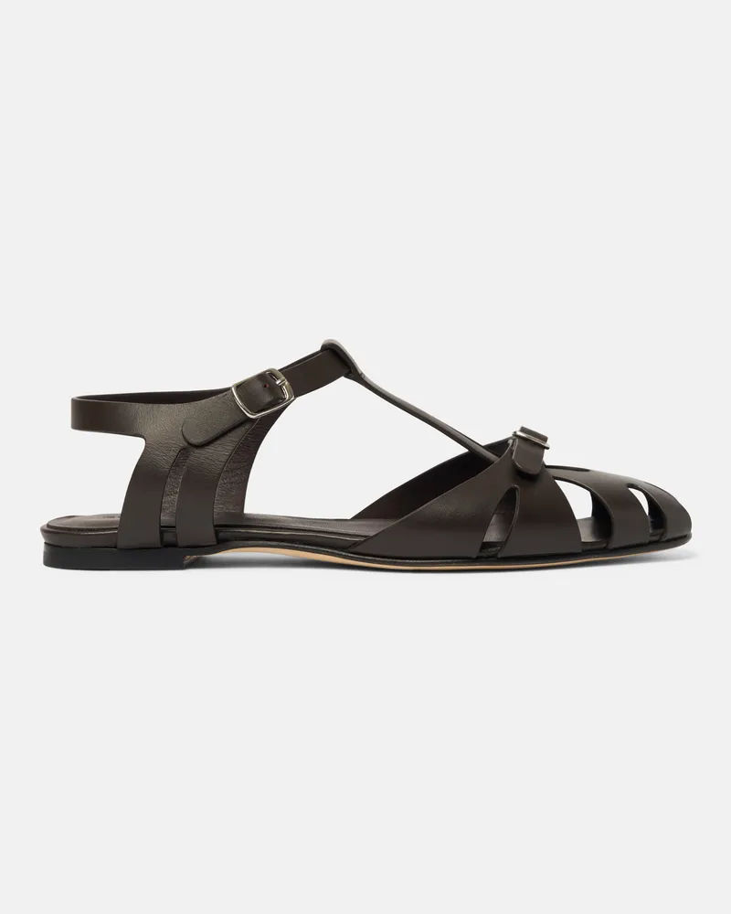 Scarosso Gala Dunkelbraun - Frau Sandalen Dunkelbraun - Kalbsleder Dunkelbraun