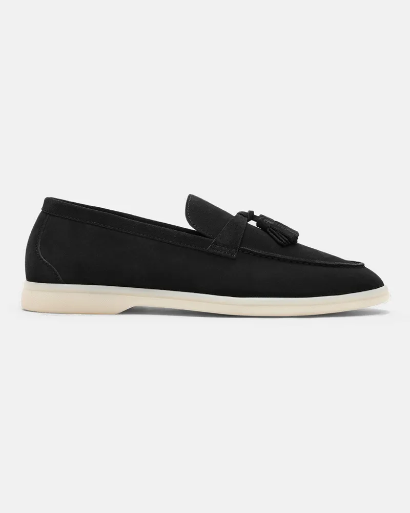 Scarosso Leandra Schwarz Veloursleder Edit - Frau Loafers Schwarz Edit - Veloursleder Schwarz