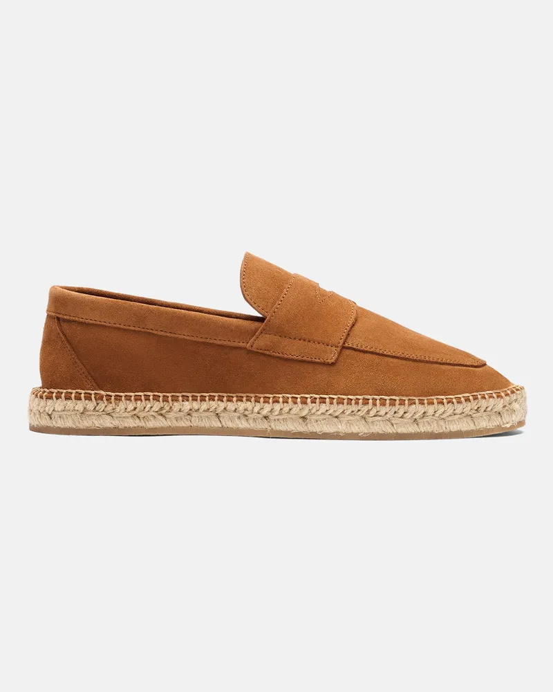 Scarosso Diego Tabak Veloursleder - Mann Espadrilles Tabak - Veloursleder Tabak