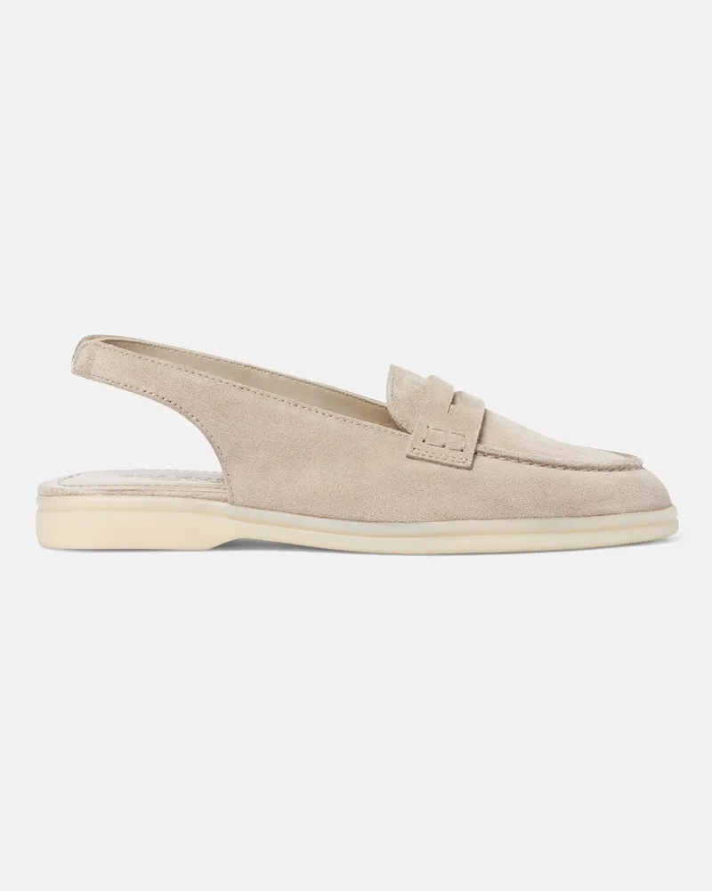 Scarosso Leila Sand Veloursleder - Frau Loafers Sand - Veloursleder Sand