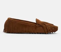 Maya Braun Veloursleder - Frau Mokassins Braun - Wildleder