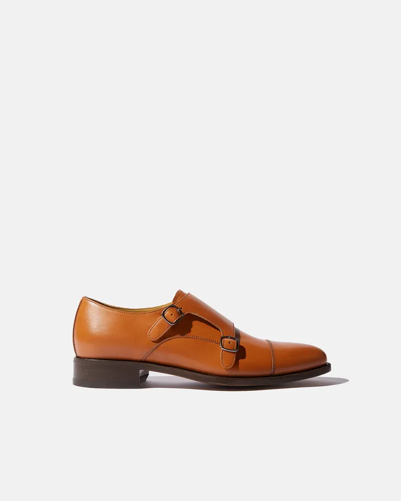Scarosso Firenze Cognac - Mann Monk Schuhe Cognac - Kalbsleder Cognac
