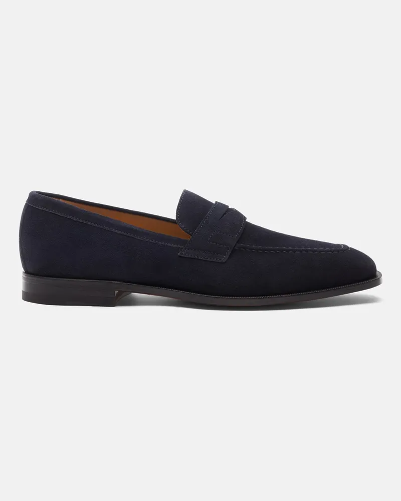 Scarosso Raimondo Abisso Scamosciato - Mann Loafers Dunkelblau - Veloursleder Dunkelblau