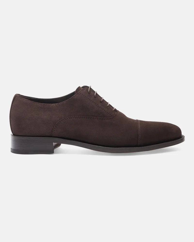 Scarosso Bacco - Mann Elegante Schuhe Dunkelbraun - Veloursleder Dunkelbraun