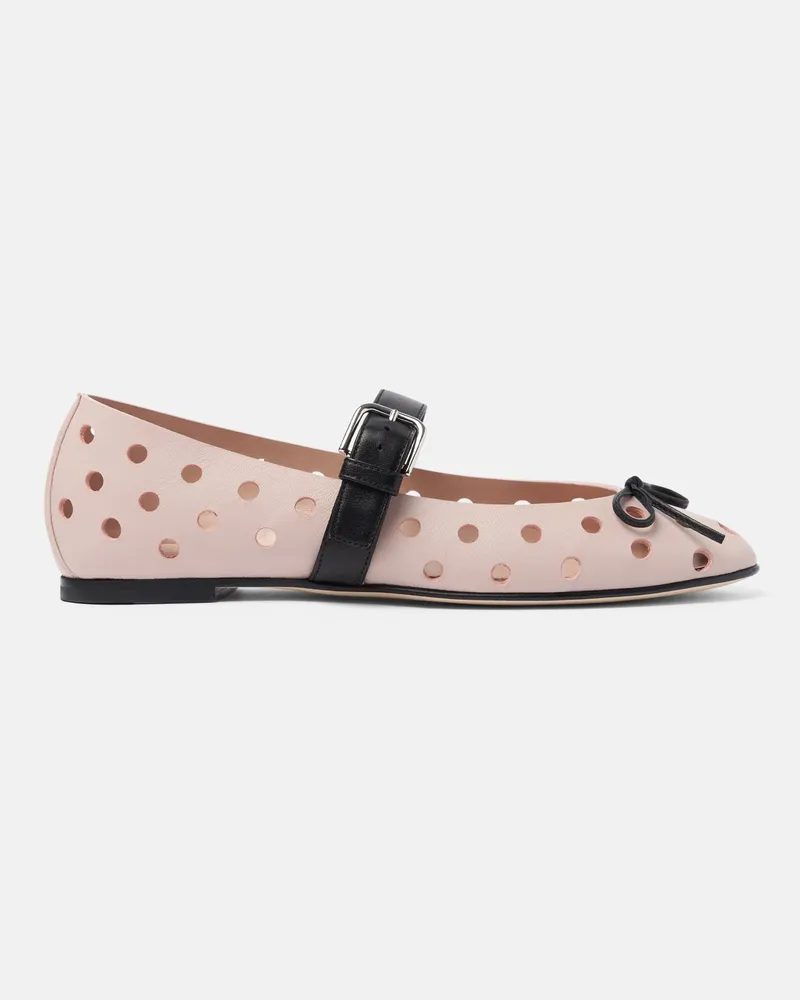 Scarosso Marion Altrosa - Frau Ballerinas Altrosa - Kalbsleder Altrosa