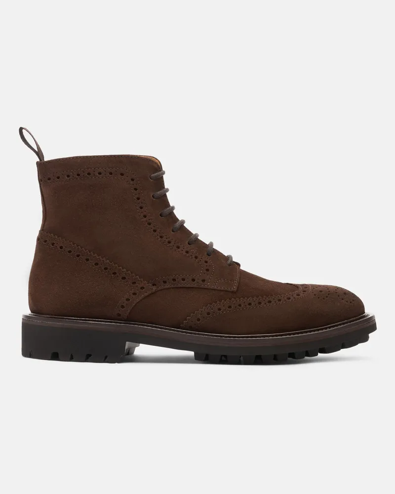 Scarosso Thomas Braun Veloursleder - Mann Boots Braun - Veloursleder Braun