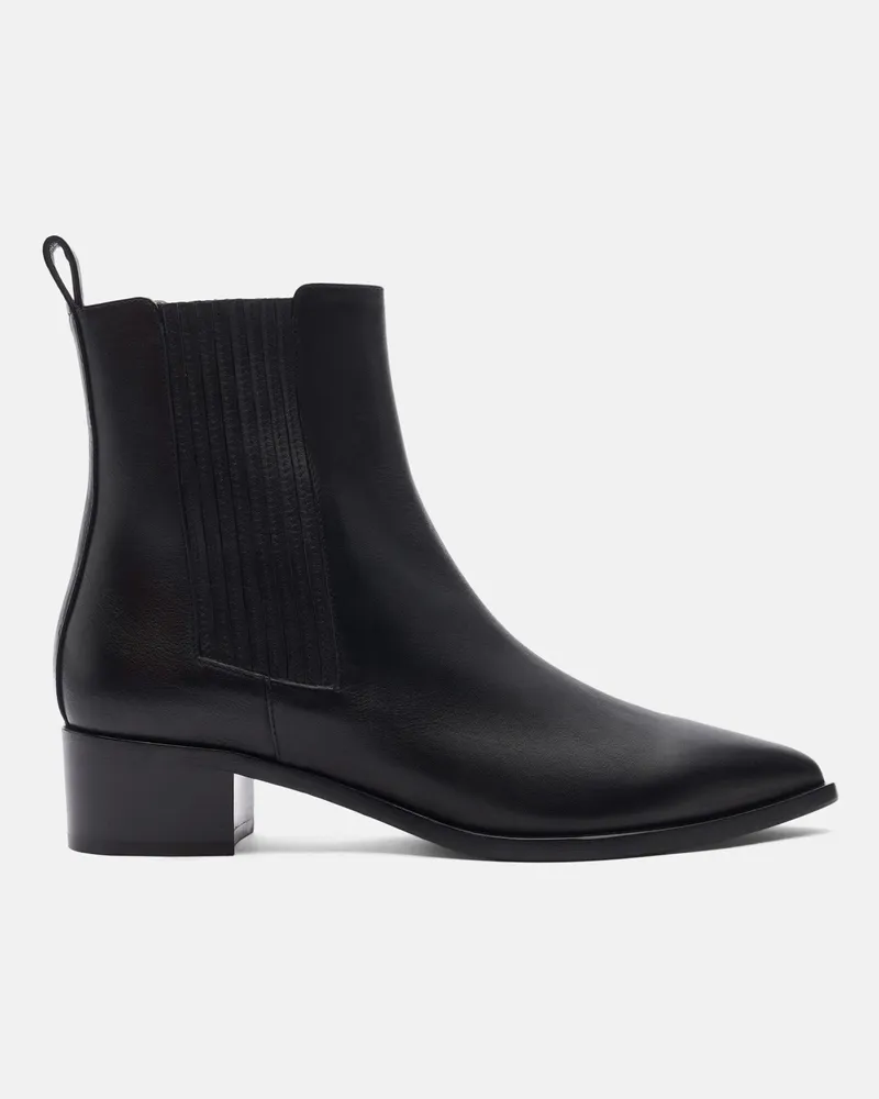 Scarosso Olivia Nera - Frau Chelsea Boots Schwarz - Kalbsleder Schwarz