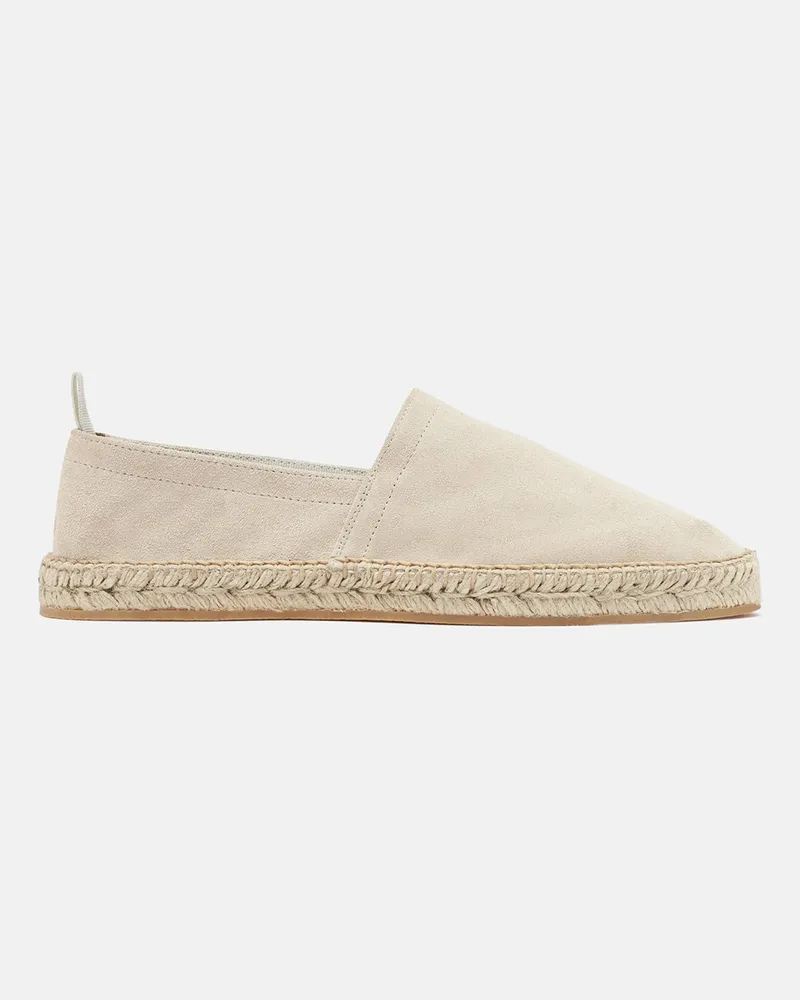 Scarosso Pablo Creme Veloursleder - Mann Espadrilles Creme - Veloursleder Creme