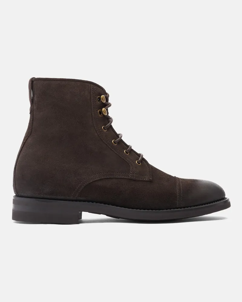 Scarosso Paola Marrone Scamosciata - Frau Boots Braun - Veloursleder Braun