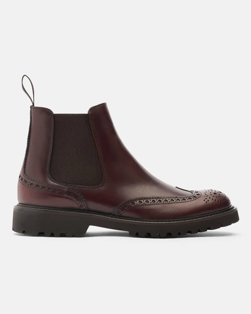 Scarosso Poppy Burgundy - Frau Chelsea Boots Bordeaux - Kalbsleder Bordeaux