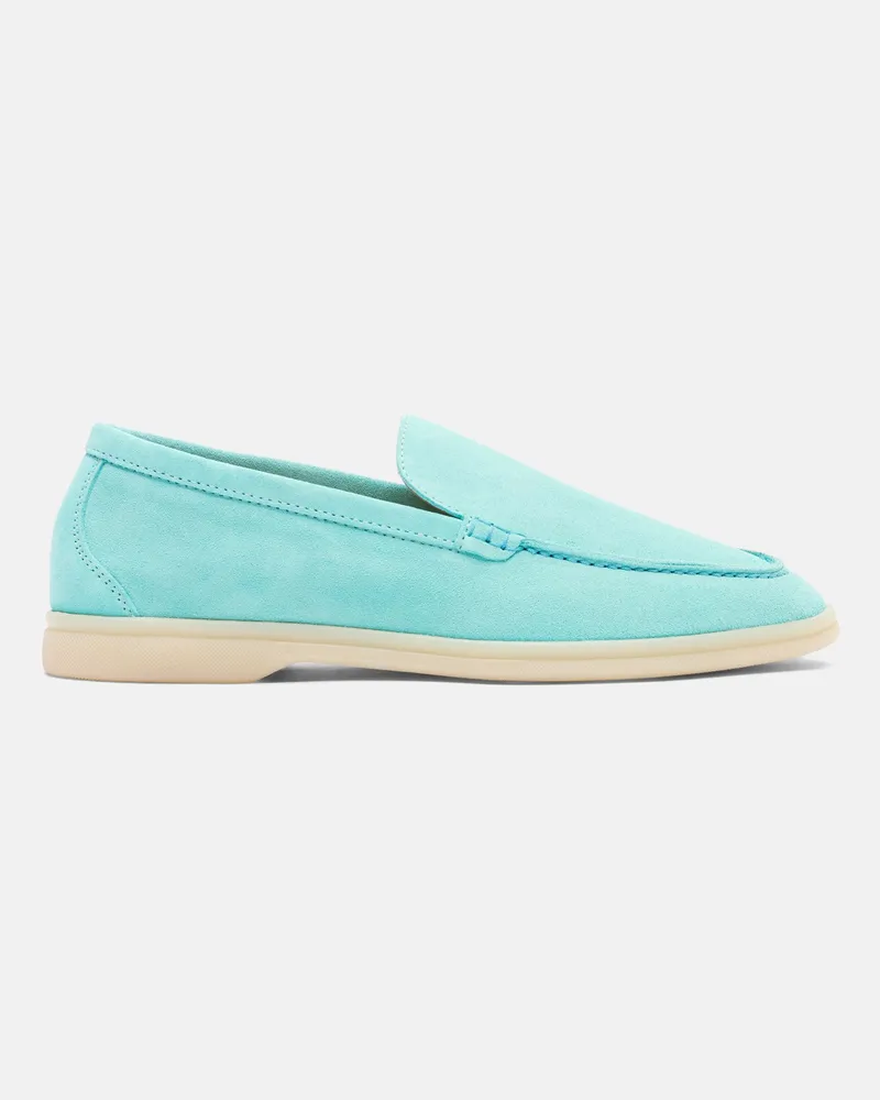 Scarosso Ludovica Turchese Scamosciata - Frau Loafers & Mules Türkis - Veloursleder Türkis