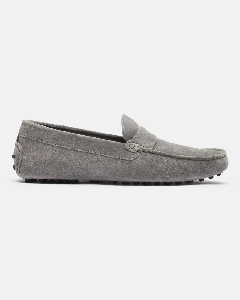 Scarosso Michael Grey Suede - Mann Loafers Grau - Wildleder Grau