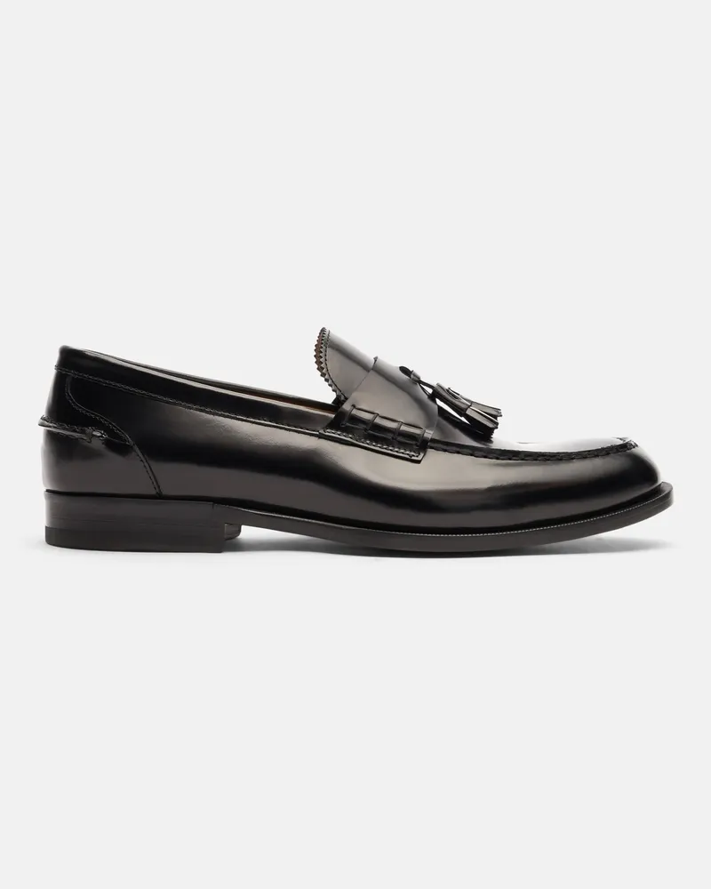 Scarosso Ralph Black Bright - Mann Loafers Schwarz - Poliertes Kalbsleder Schwarz
