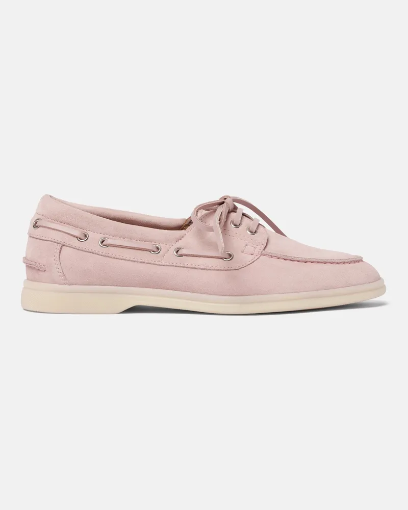 Scarosso Lia Rosa Veloursleder - Frau Bootsschuhe Rosa - Veloursleder Rosa