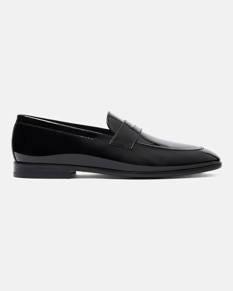 Scarosso Marzio Nero Vernice - Mann Loafers Schwarz - Lackleder Schwarz