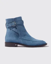 Scarosso Kelly Blue Suede Blau